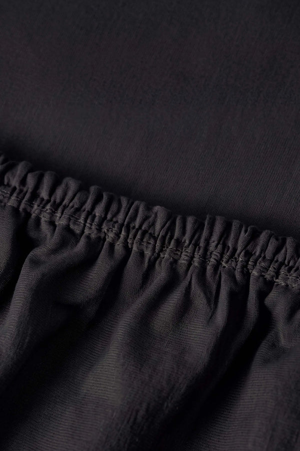Drap-housse en Polycoton Noir – Confort & Praticité 160 × 200 cm