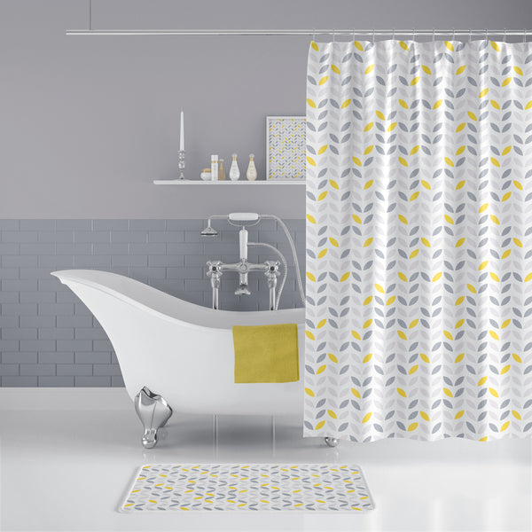 Rideau De Douche Imperméable Feuille - 180x200 cm