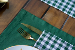 Moena Ensemble 7 Pièces Vert (6 Sous-Plats + Chemin)