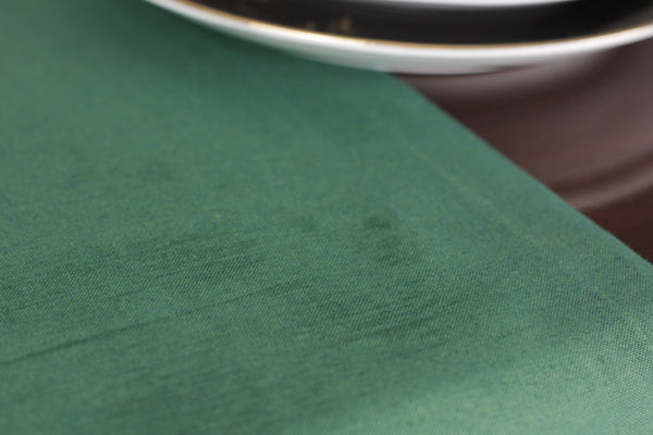 Chemin De Table Polycoton Vert - 40x140 cm