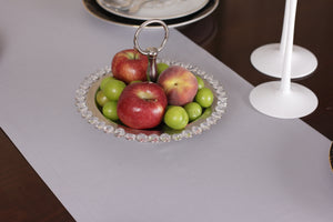 Chemin De Table Polycoton Gris - 40x140 cm