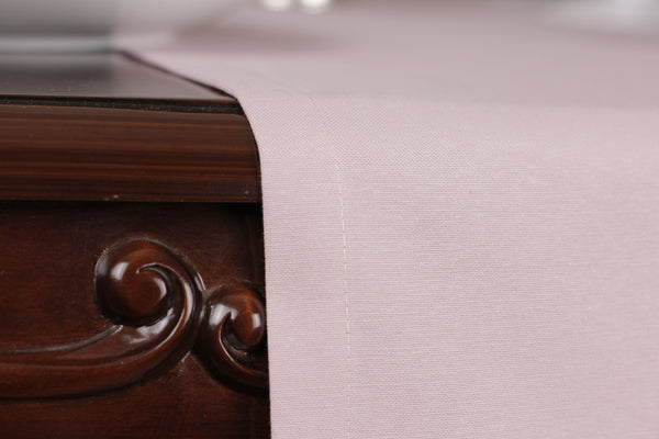 Chemin De Table Polycoton Rose- 40x140 cm