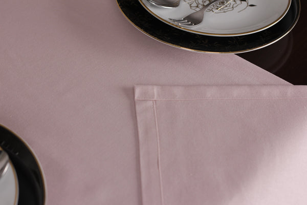Chemin De Table Polycoton Rose- 40x140 cm