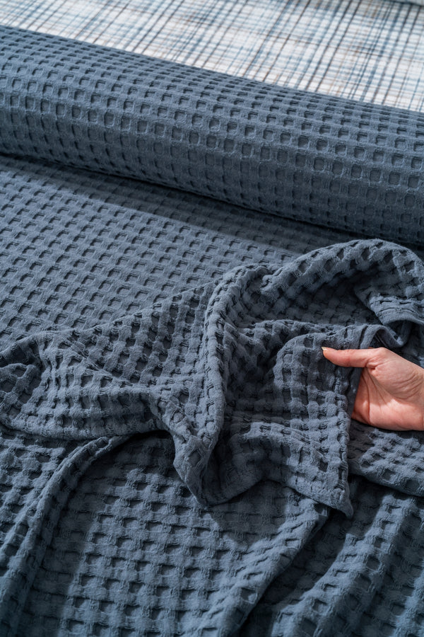 Ensemble de Draps En Coton Bleu - 4 Pièces
