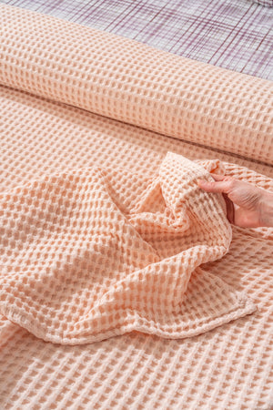 Ensemble de Draps en Coton Saumon - 4 Pièces