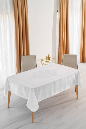 Nappe Rectangulaire JUMBO Blanc- 140x180 cm