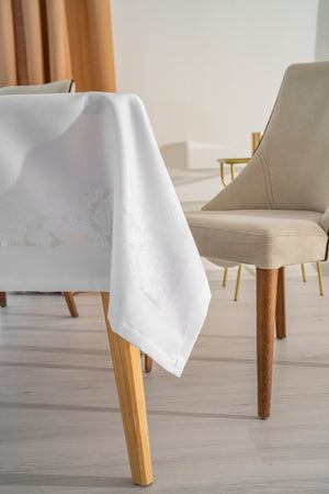 Nappe Rectangulaire JUMBO Blanc- 140x180 cm