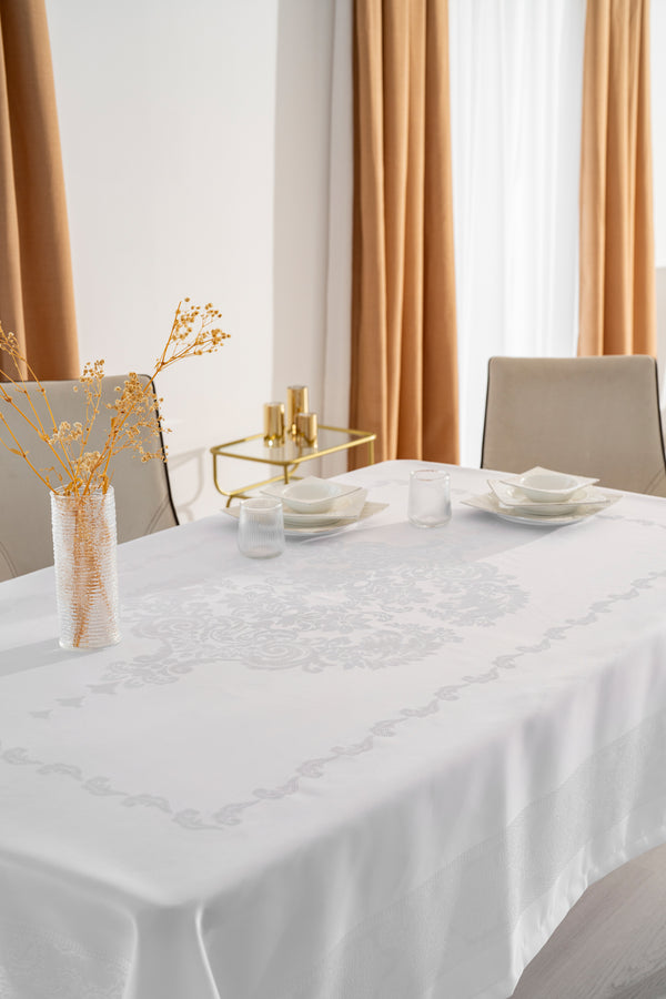 Nappe Rectangulaire JUMBO Blanc - 160x220 cm