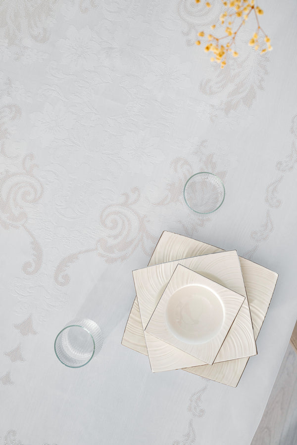 Nappe Rectangulaire JUMBO Blanc - 160x220 cm