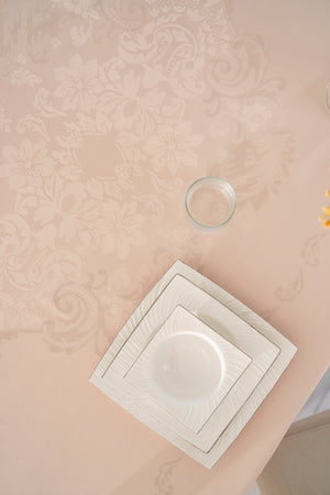 Nappe Rectangulaire JUMBO Beige- 160x220 cm