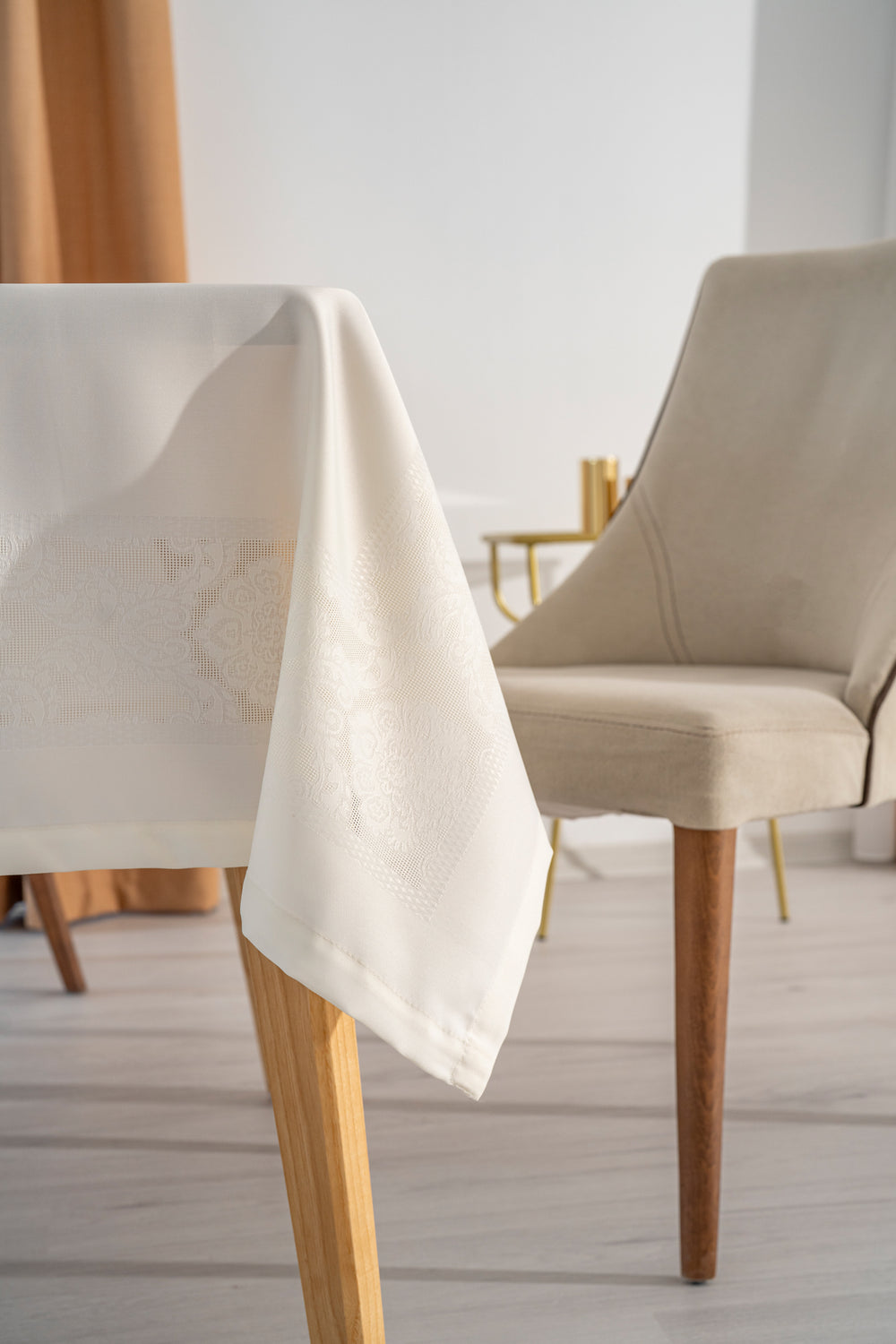 Nappe Rectangulaire JUMBO Blanc cassé - 160x260 cm
