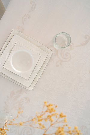 Nappe Rectangulaire JUMBO Blanc Cassé - 160x220 cm