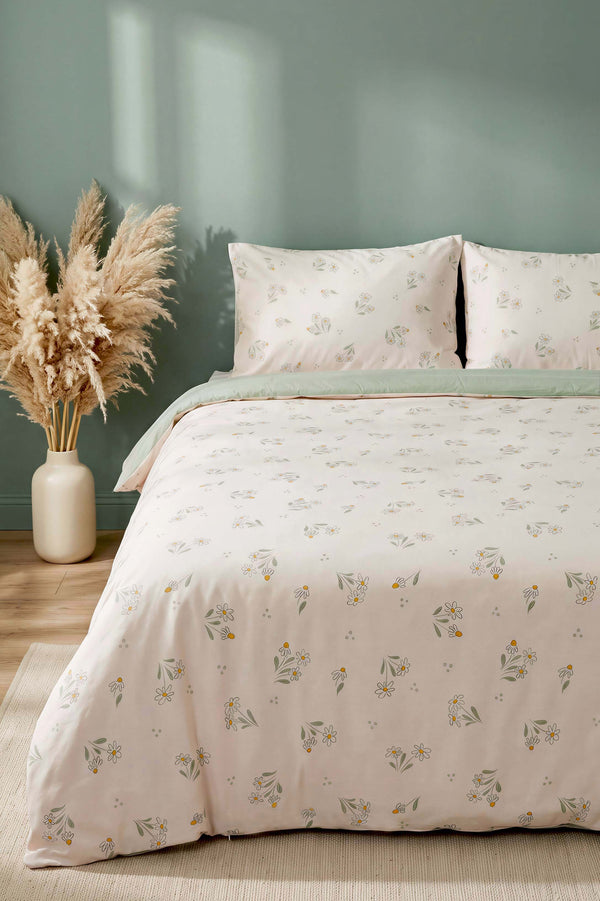Parure de lit double en coton respirant Felicia