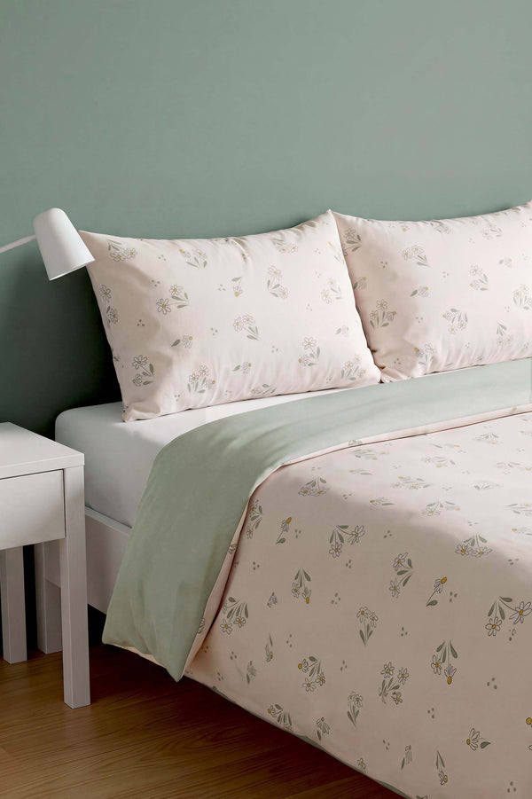 Parure de lit double en coton respirant Felicia