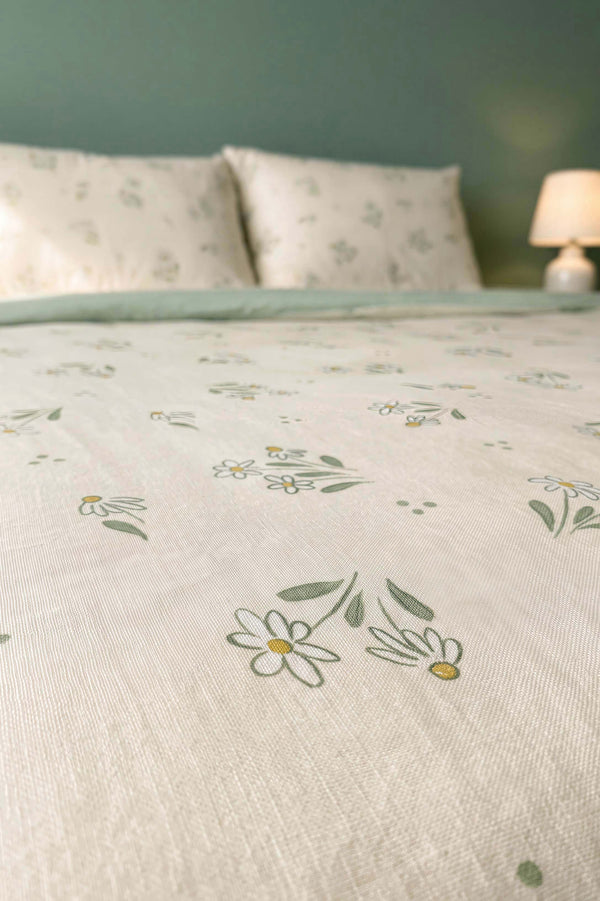 Parure de lit double en coton respirant Felicia