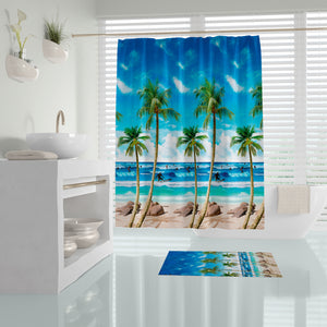 Palm Beach Rideau De Douche Imperméable - 180x200 cm