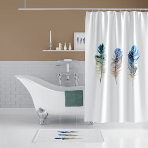Rideau De Douche Imperméable Plume - 180x200 cm