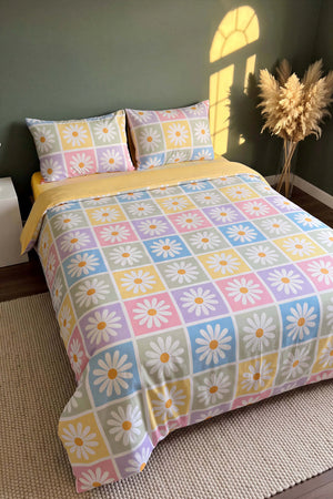 Candy Bloom Ensemble de Housse de Couette Double