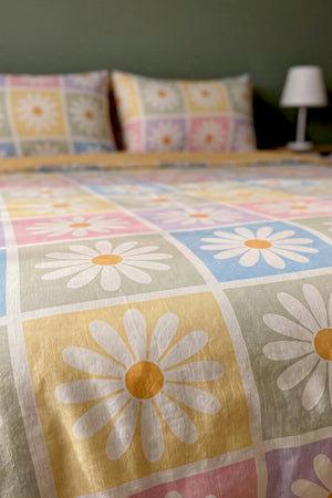 Candy Bloom Ensemble de Housse de Couette Double