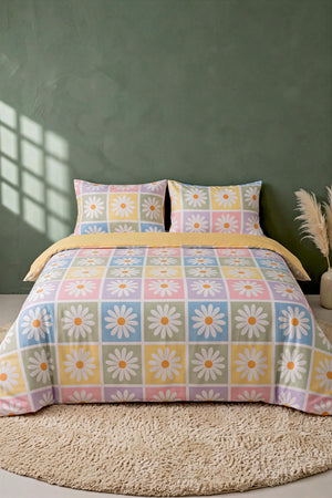 Candy Bloom Ensemble de Housse de Couette Double