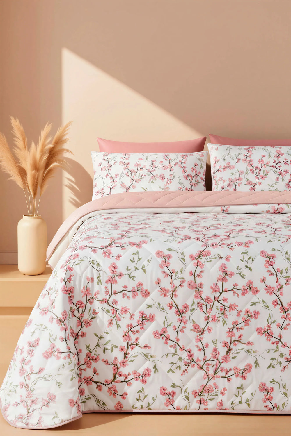 Couette bombée en polycoton Sakura 200x200 cm - Tropik Home