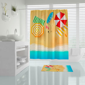 Rideau De Douche Imperméable Été - 180x200 cm