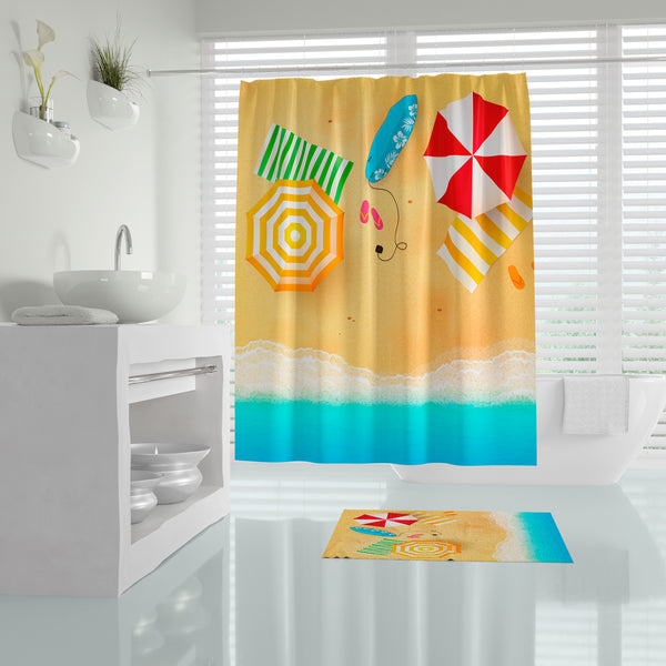 Rideau De Douche Imperméable Été - 180x200 cm