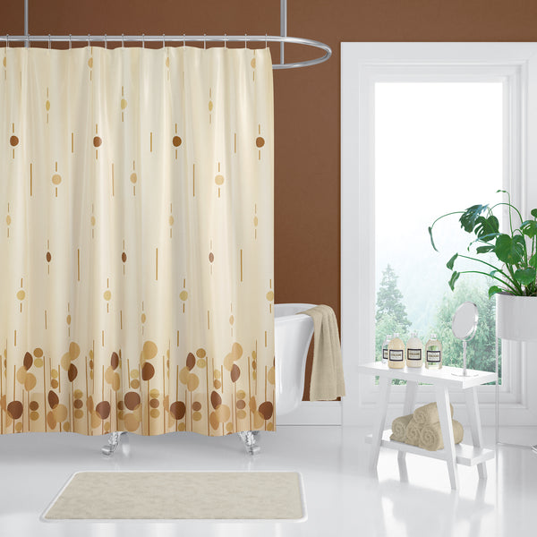Rideau De Douche Imperméable À Pois - 180x200 cm