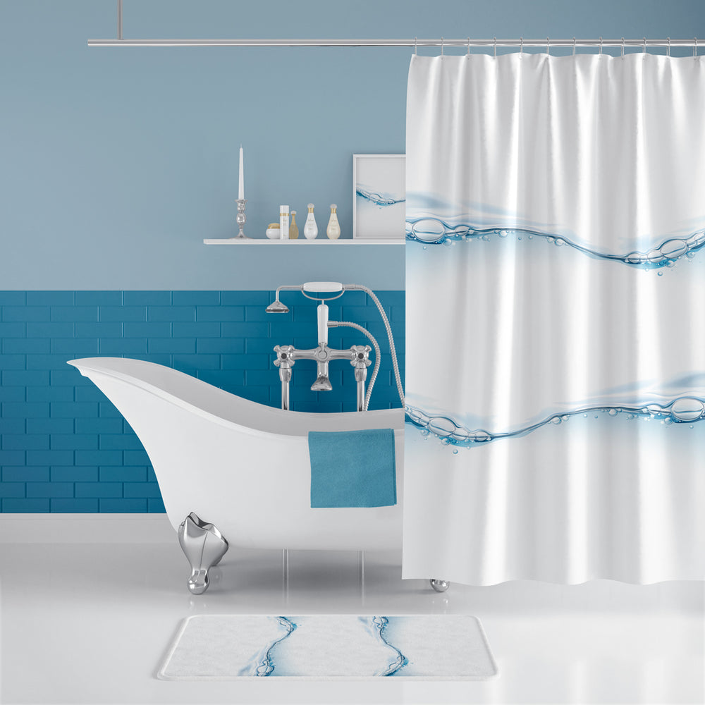 Rideau De Douche Imperméable Goutte d'Eau - 180x200 cm