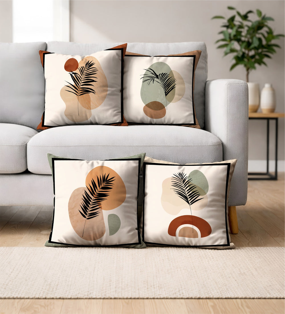 Lot De 4 Housses De Coussin Imprimées Sahara - 40x40 - Tropik Home