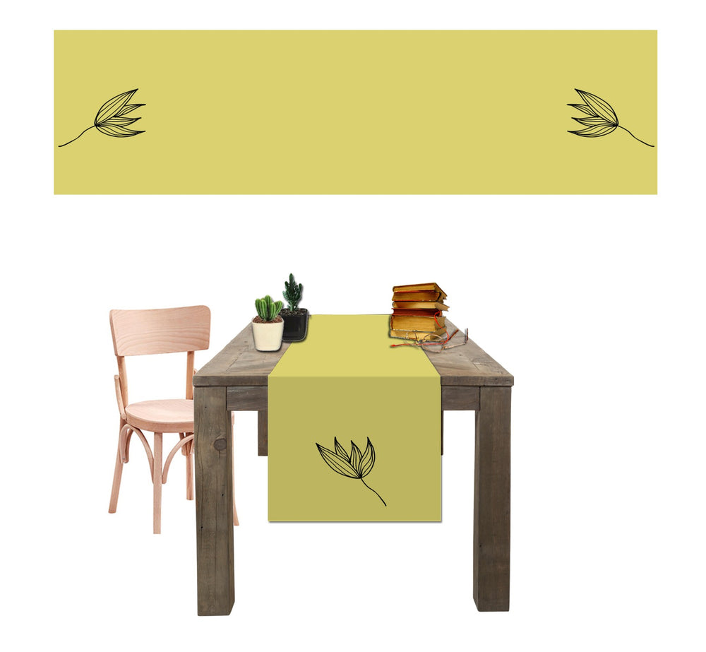 Chemin De Table Imprimé Tulipe - 45x150 cm