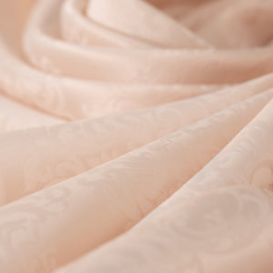 Nappe Ronde Jacquard Beige - 160 cm