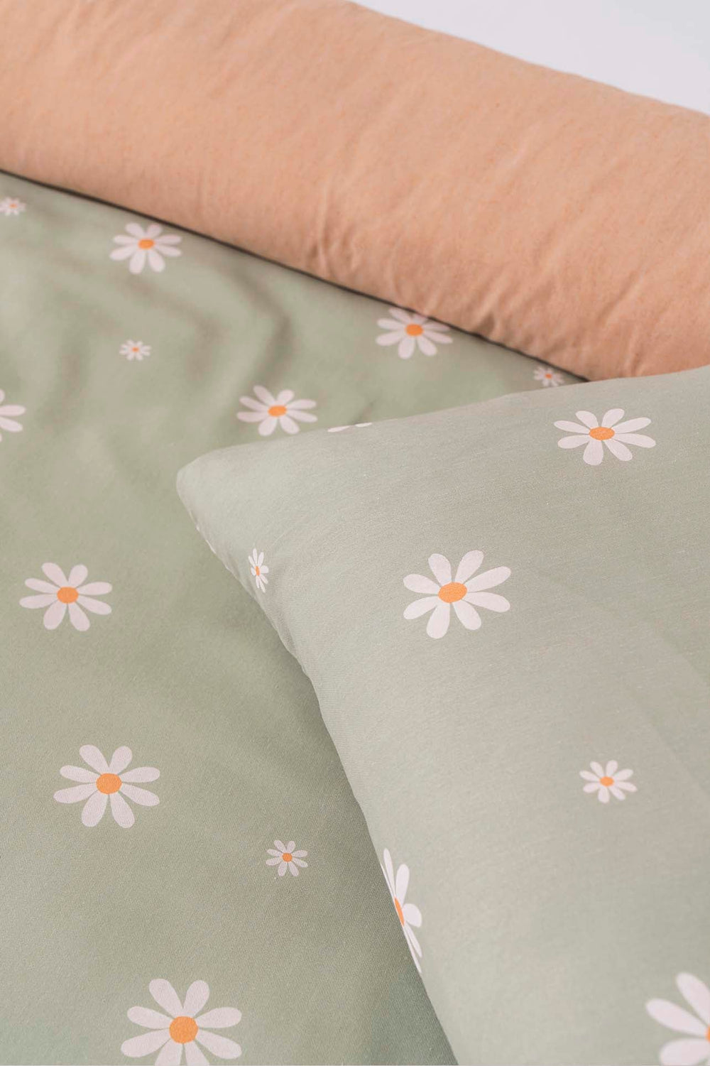 Ensemble De Housse De Couette Double Minimal Vert - Tropik Home