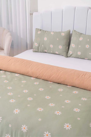 Ensemble de housse de couette double minimal yeşil
