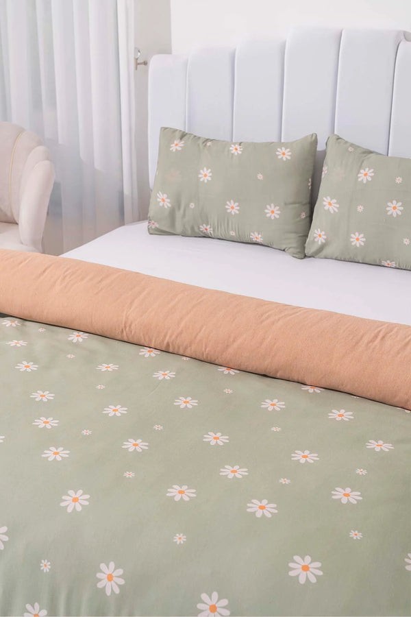 Ensemble de housse de couette double minimal yeşil
