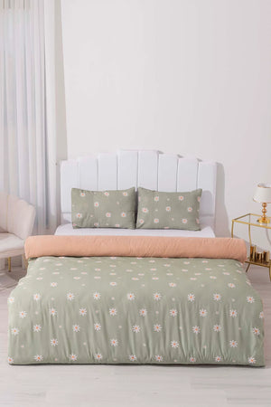 Ensemble de housse de couette double minimal yeşil