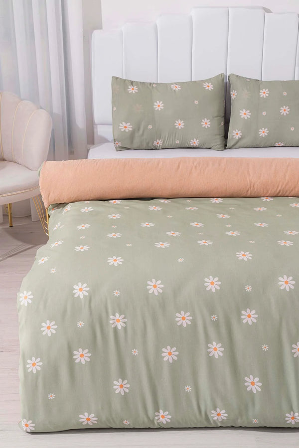 Ensemble de housse de couette double minimal yeşil