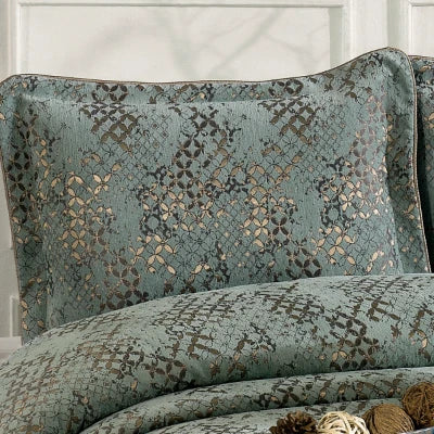 Anna Couvre-Lit Turquoise - 4 Pièces