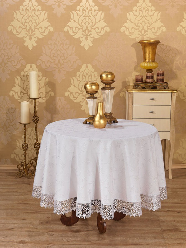 Nappe Ronde KDK Blanc - 160 cm