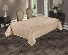 Nappe Rectangulaire COLBER Beige- 140x180 cm