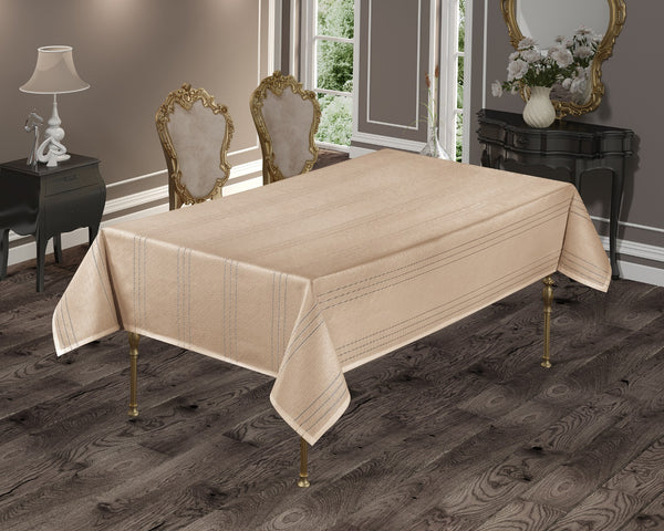 Nappe Rectangulaire COLBER Beige- 140x180 cm