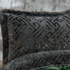 Diamond Couvre-Lit Gris Anthracite - 4 Pièces
