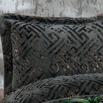 Diamond Couvre-Lit Gris Anthracite - 4 Pièces