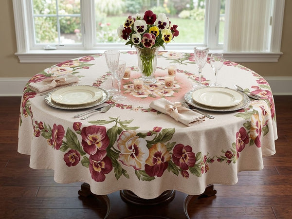 Hercai Nappe Ronde Imprimée - 160 cm