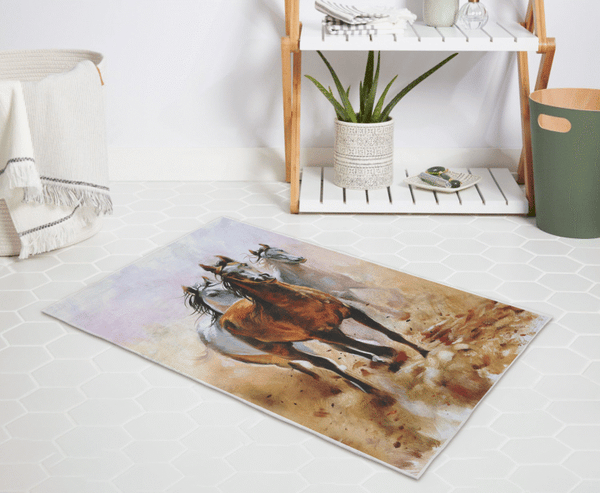 Tapis De Bain Cheval - 50x80 cm