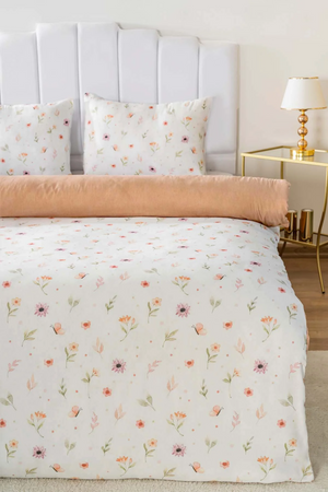 Ensemble de housse de couette Double Soft Çiçekli