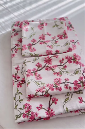 Ensemble De Housse De Couette Double Sakura