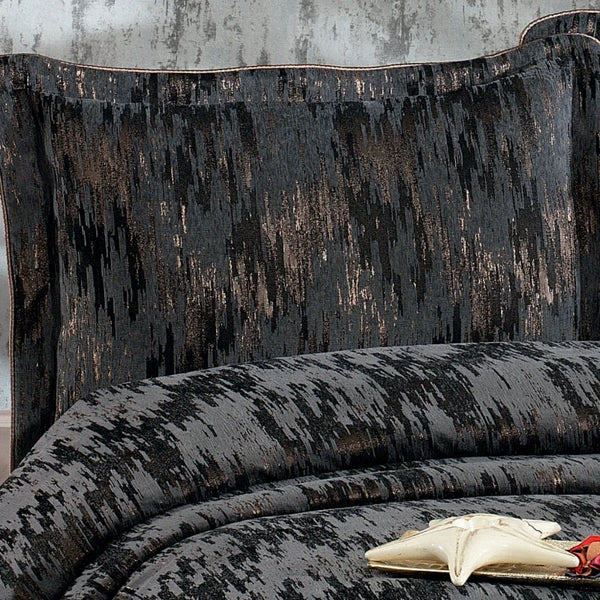 Couvre-Lit STELLA Gris anthracite 7 pièces